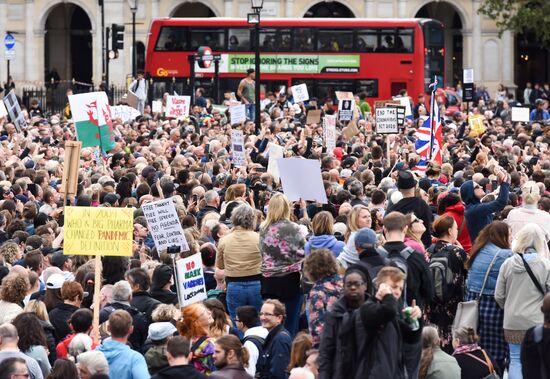 Britain Coronavirus Protests