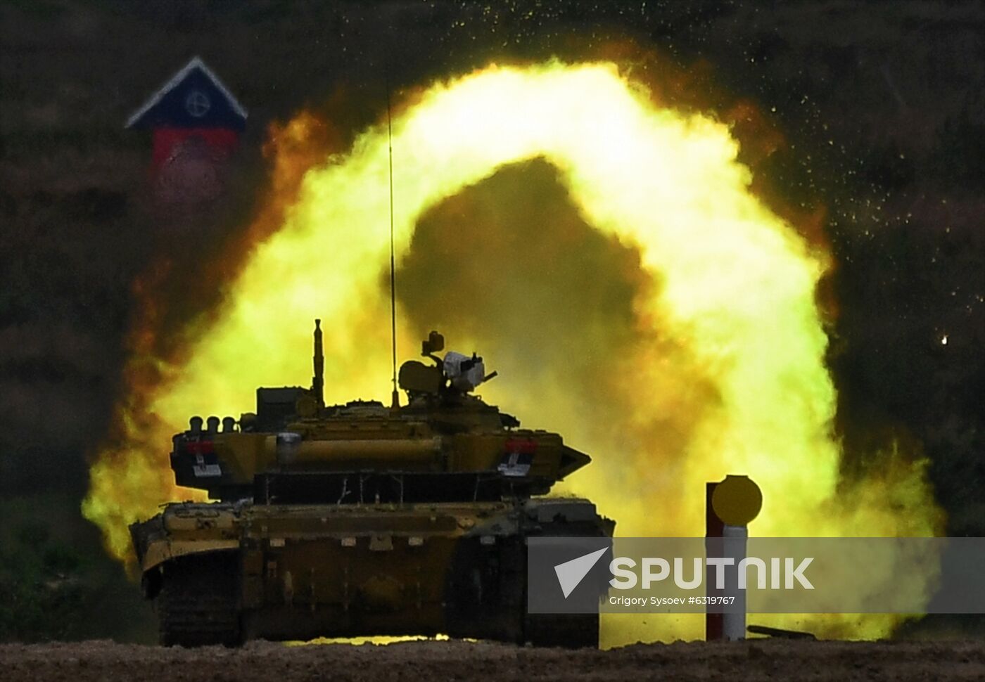 Russia Army Games Tank Biathlon