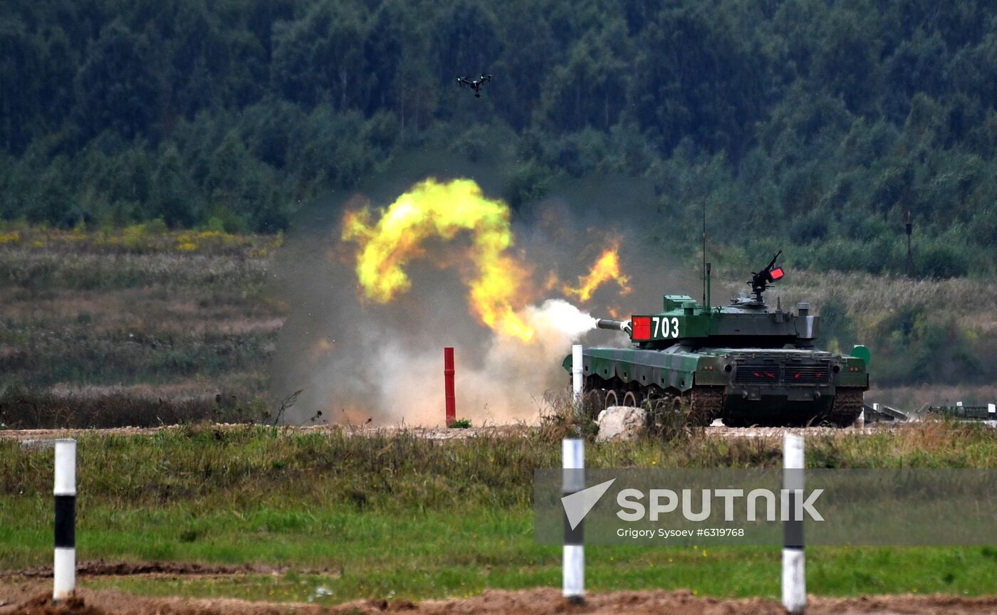 Russia Army Games Tank Biathlon