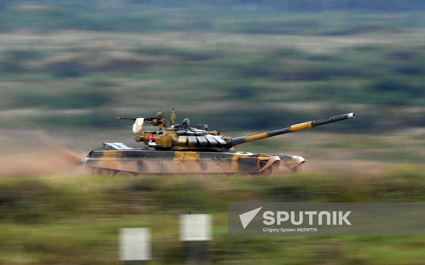Russia Army Games Tank Biathlon