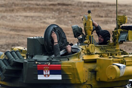 Russia Army Games Tank Biathlon