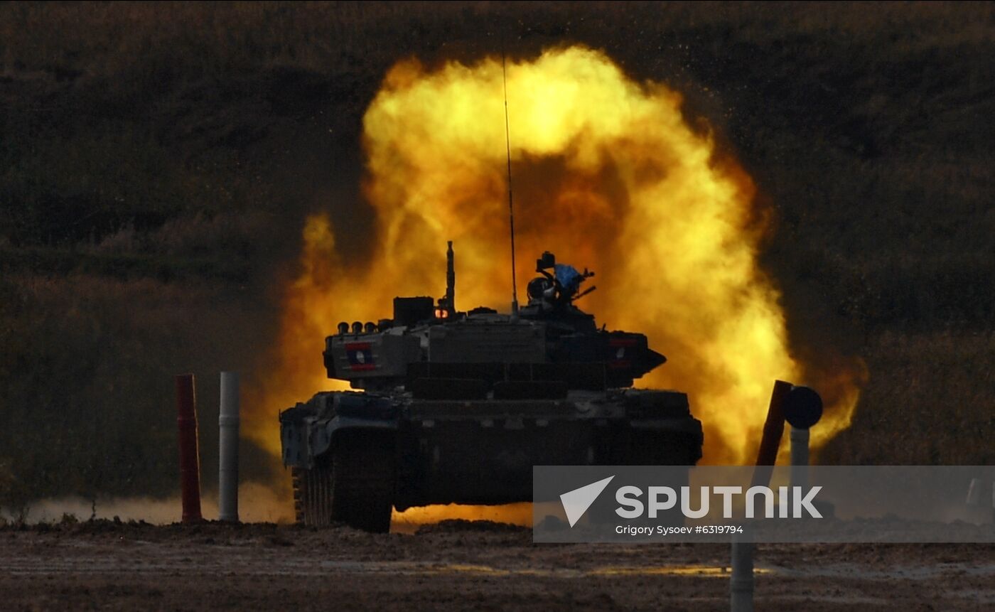 Russia Army Games Tank Biathlon