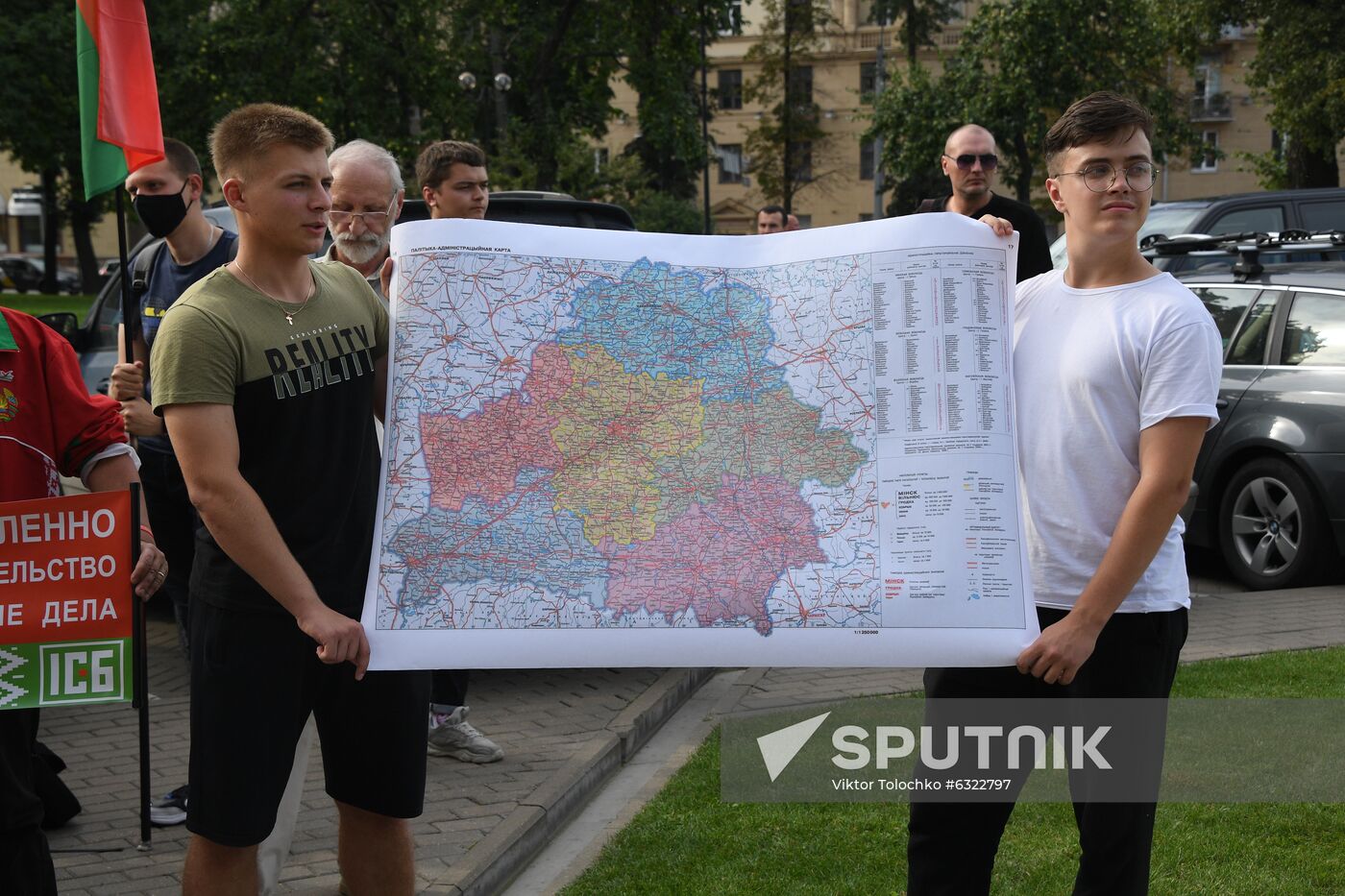 Belarus Lukashenko Supporters Rally