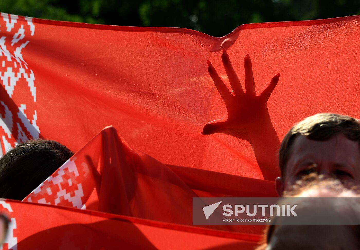 Belarus Lukashenko Supporters Rally