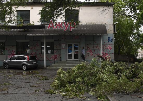 Russia Vladivostok Hurricane Aftermath