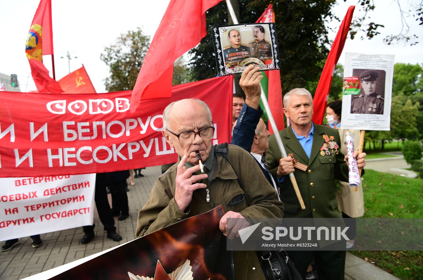 Belarus Lukashenko Supporters Rally
