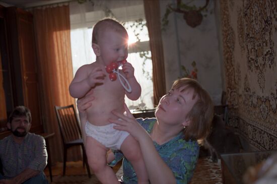 Child conceived through extracorporeal fertilization