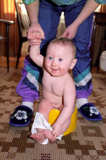 Child conceived through extracorporeal fertilization
