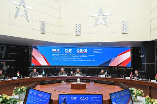 Joint Meeting of Defence Ministers of SCO, CIS and CSTO Member States