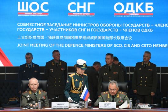 Joint Meeting of Defence Ministers of SCO, CIS and CSTO Member States