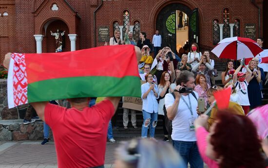 Belarus Lukashenko Supporters Rally