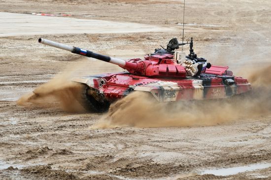 Russia Army Games Tank Biathlon