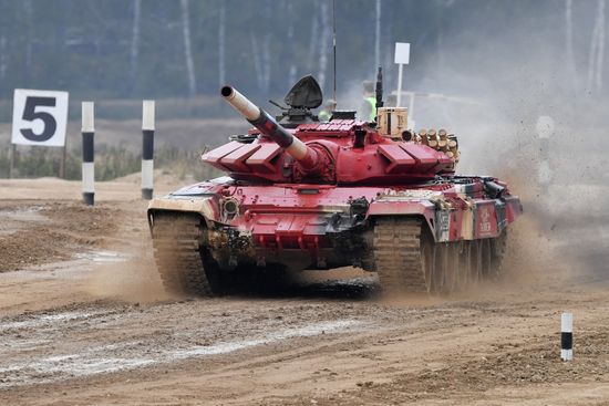 Russia Army Games Tank Biathlon