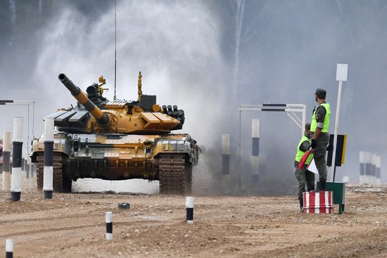 Russia Army Games Tank Biathlon
