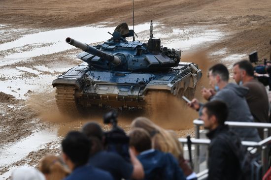 Russia Army Games Tank Biathlon