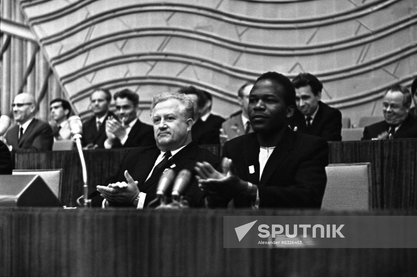 Official meeting honoring second graduation class of Patrice Lumumba Peoples' Friendship University