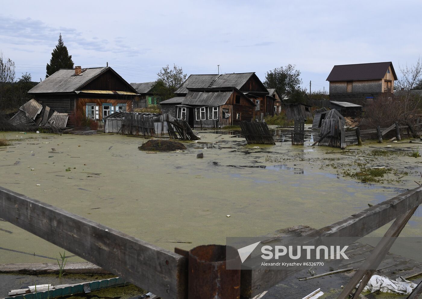 Russia Siberia Floods Restoring