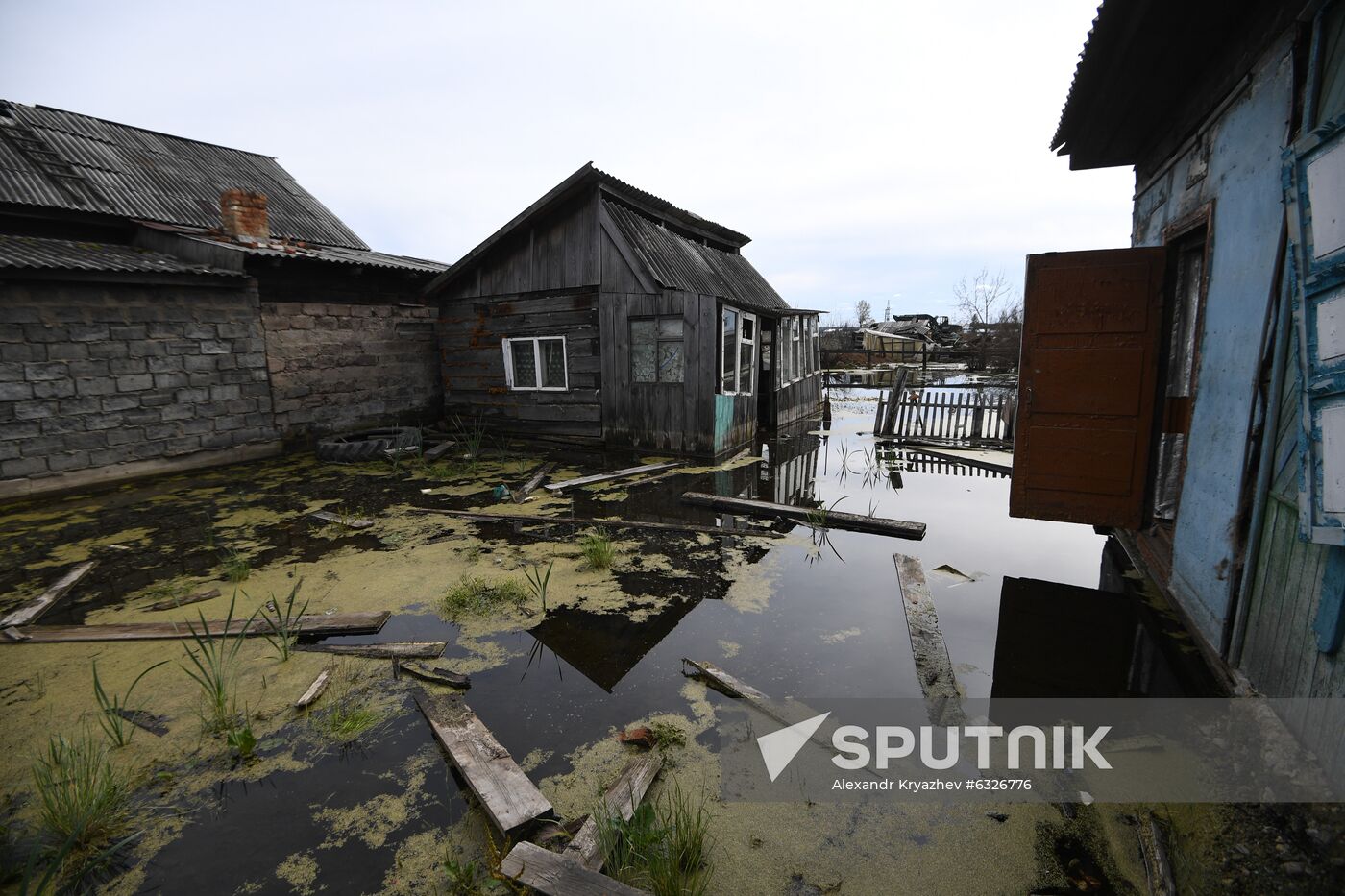 Russia Siberia Floods Restoring