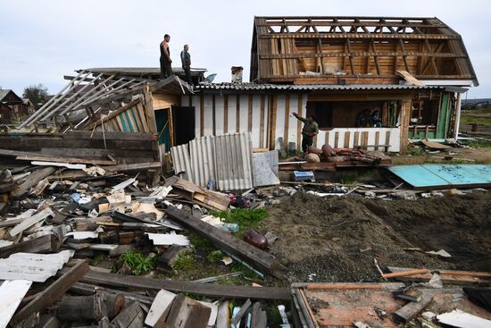 Russia Siberia Floods Restoring
