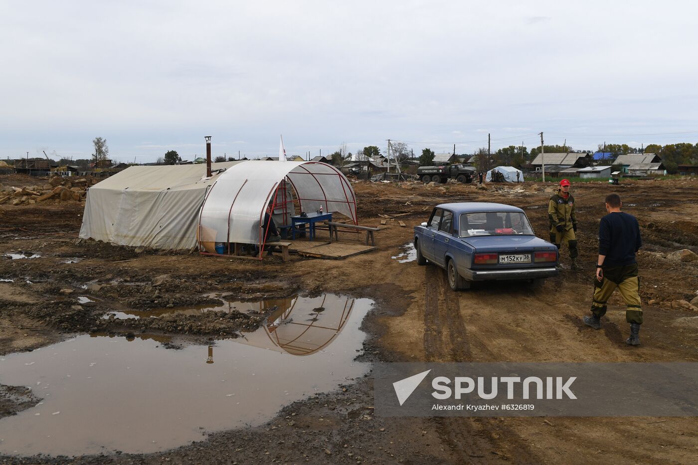 Russia Siberia Floods Restoring