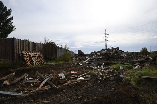Russia Siberia Floods Restoring