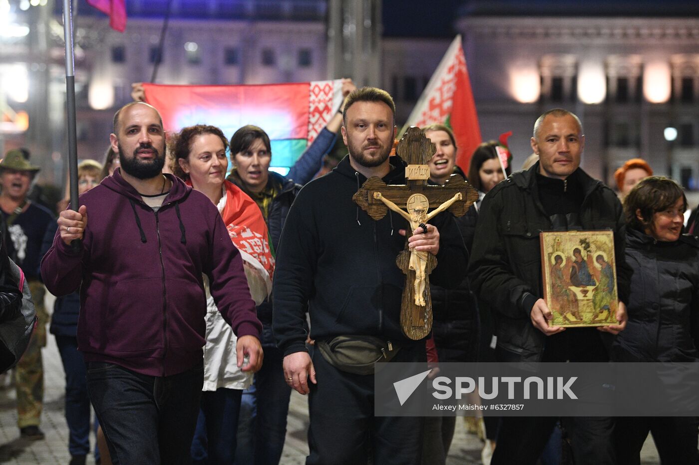 Belarus Lukashenko Supporters Rally