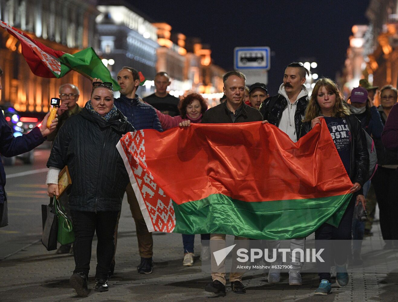 Belarus Lukashenko Supporters Rally