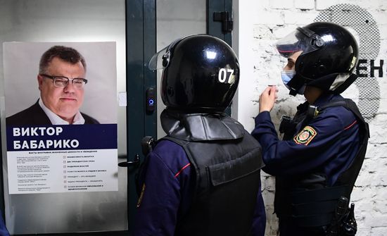 Belarus Opposition Politician Headquarters Search