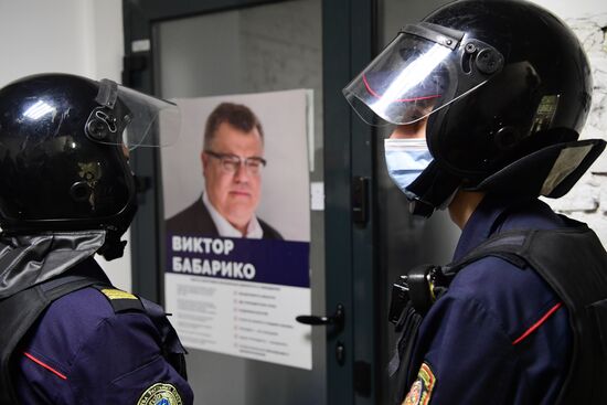 Belarus Opposition Politician Headquarters Search