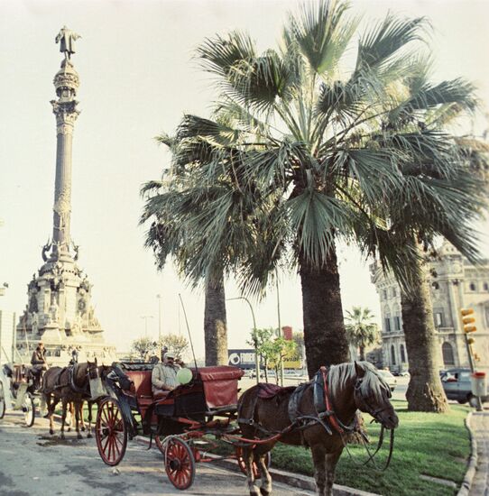 Christopher Columbus Monument in Barcelona