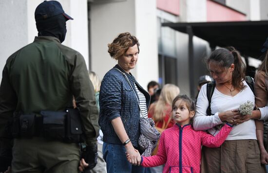 Belarus Maria Kolesnikova Supporters Rally