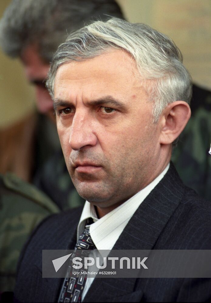 Aslan Maskhadov, leader of Chechen militants