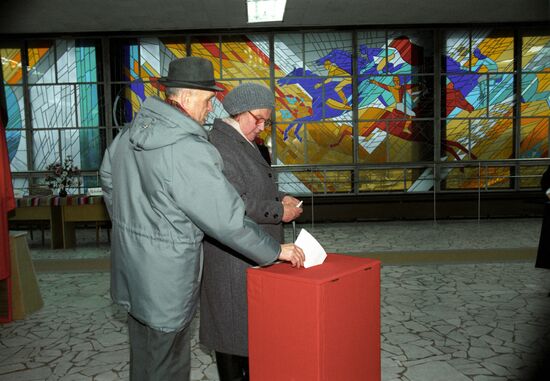 Republican referendum in Belarus on November 24, 1996