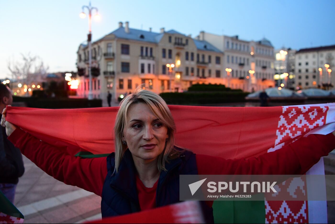 Belarus Lukashenko Supporters Rally