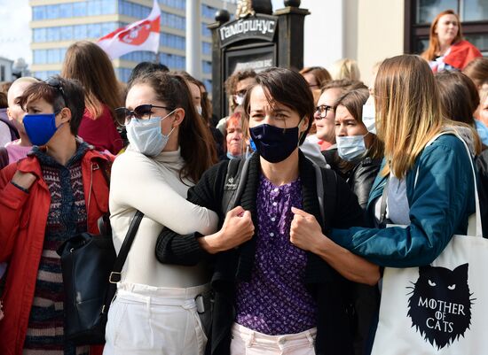 Belarus Maria Kolesnikova Supporters Rally