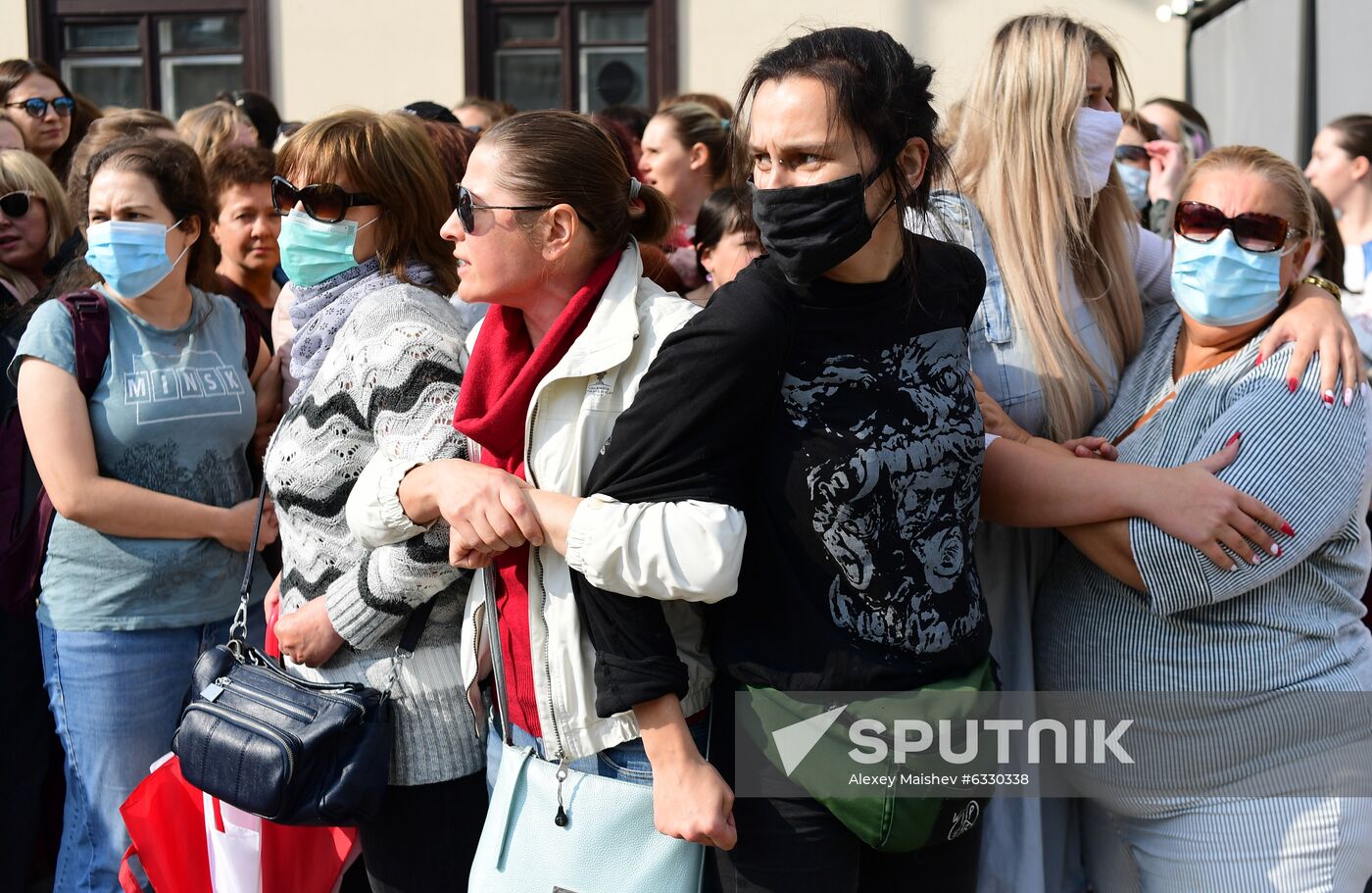 Belarus Maria Kolesnikova Supporters Rally