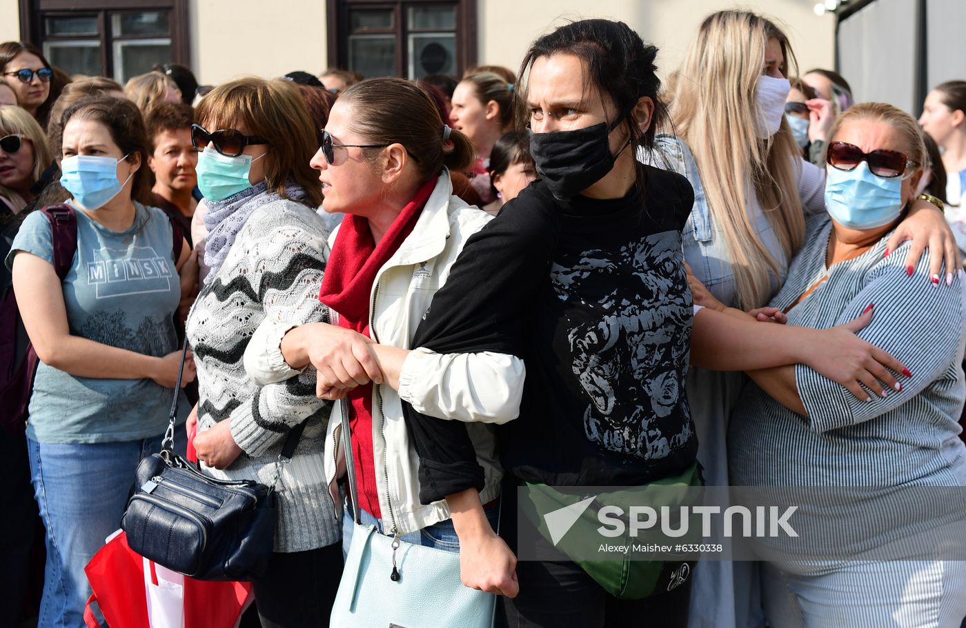 Belarus Maria Kolesnikova Supporters Rally