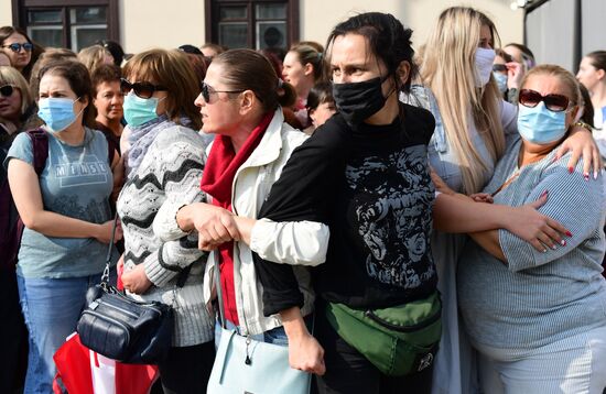 Belarus Maria Kolesnikova Supporters Rally