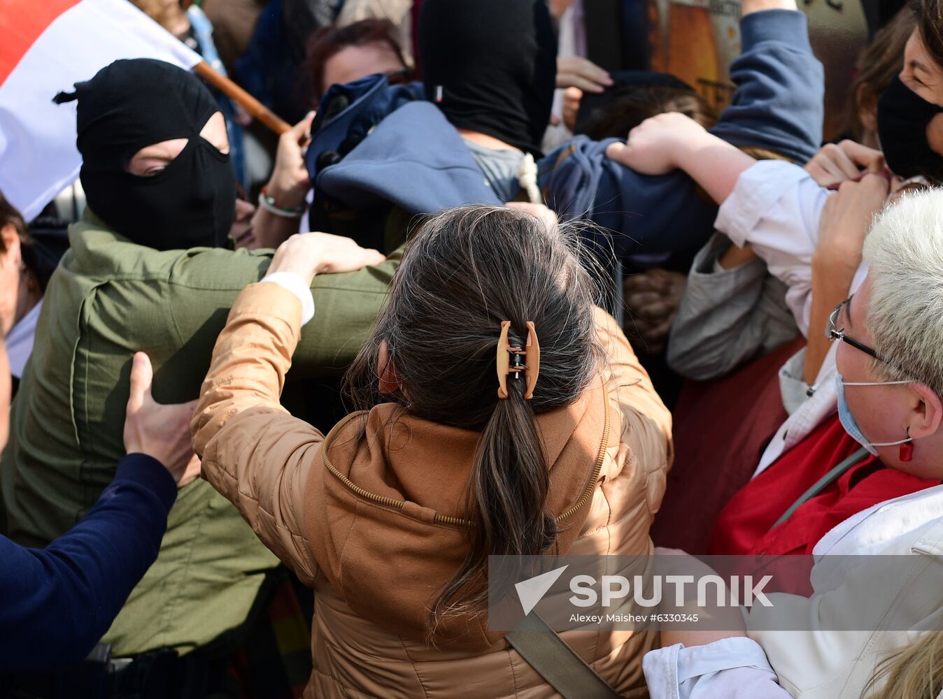 Belarus Maria Kolesnikova Supporters Rally