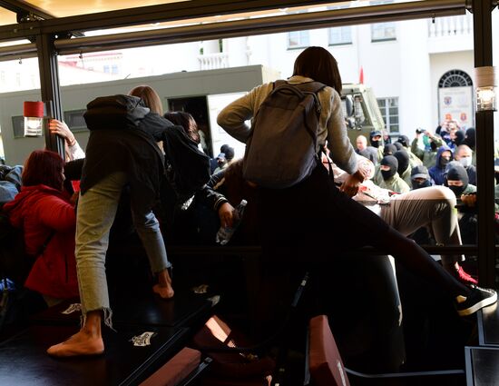 Belarus Maria Kolesnikova Supporters Rally