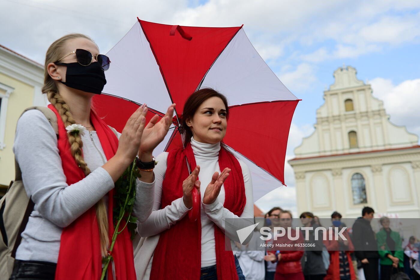 Belarus Maria Kolesnikova Supporters Rally