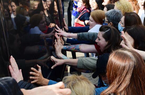 Belarus Maria Kolesnikova Supporters Rally