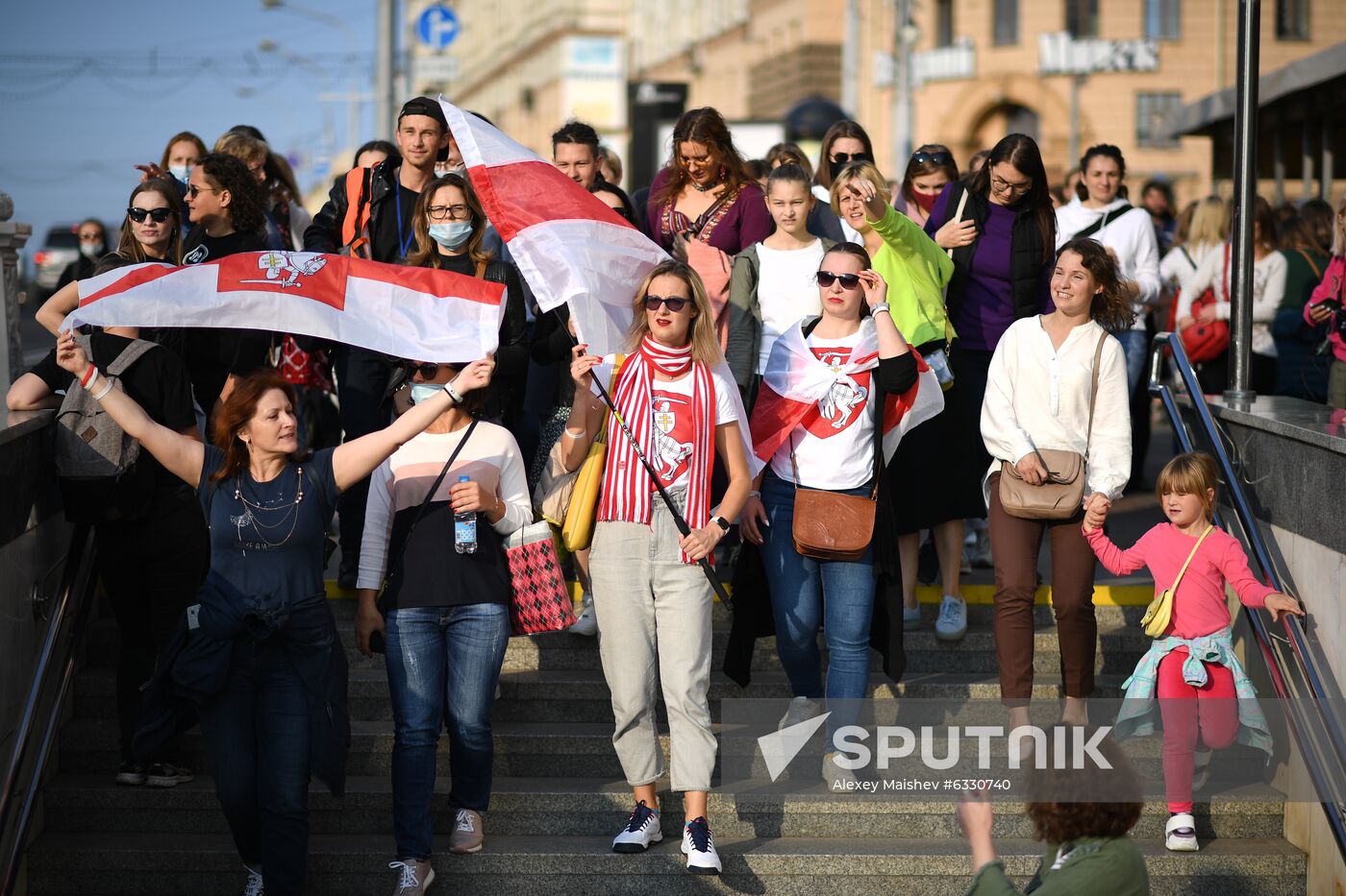 Belarus Maria Kolesnikova Supporters Rally