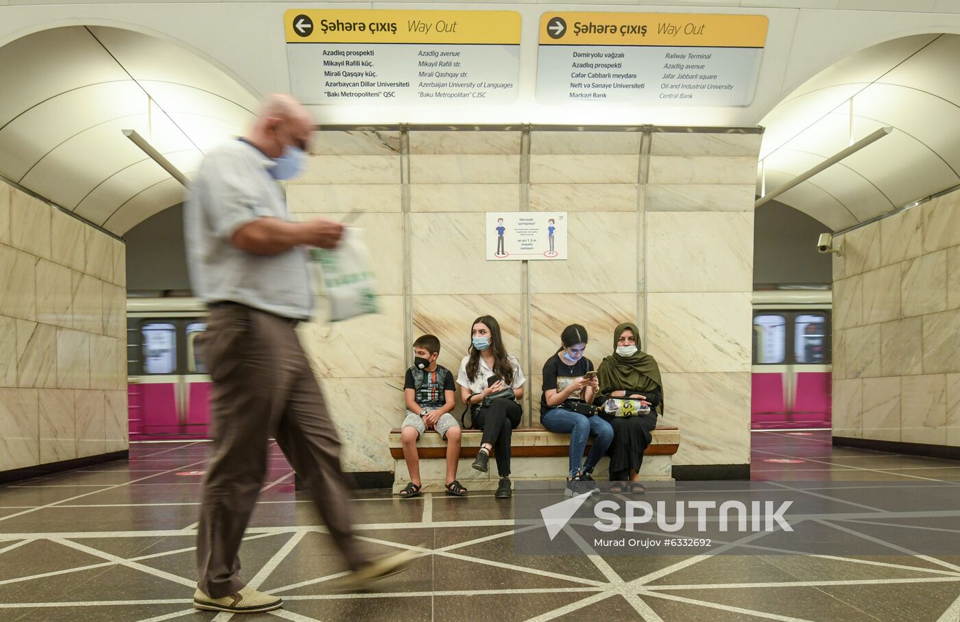 Azerbaijan Coronavirus Subway Reopening