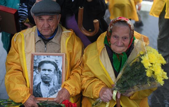 Russia World War II Soviet Soldiers Remains Reburial