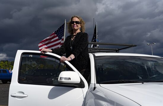 US Trump Supporters Rally