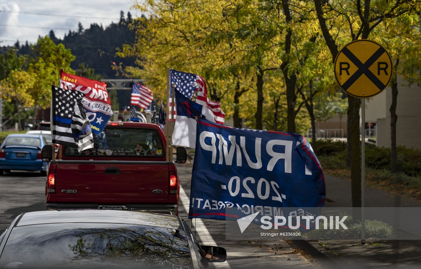 US Trump Supporters Rally