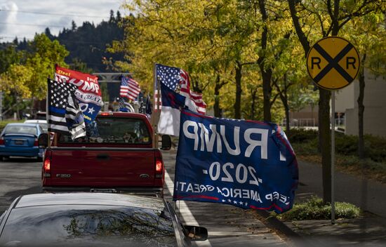 US Trump Supporters Rally