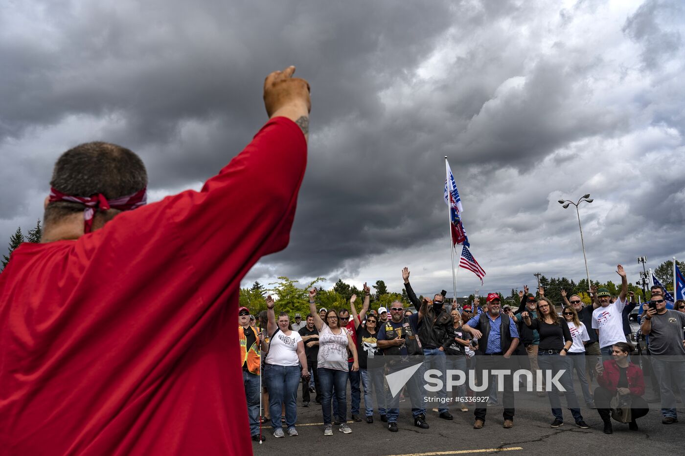 US Trump Supporters Rally