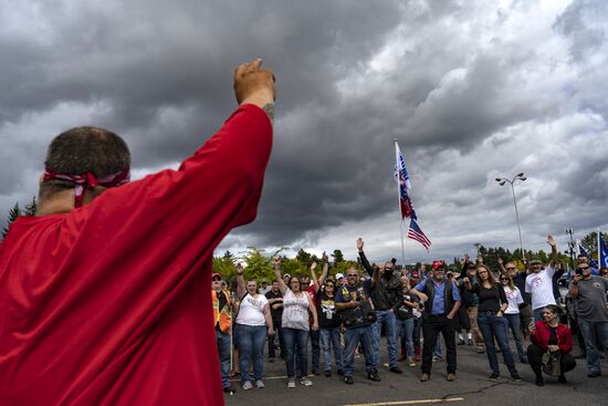 US Trump Supporters Rally